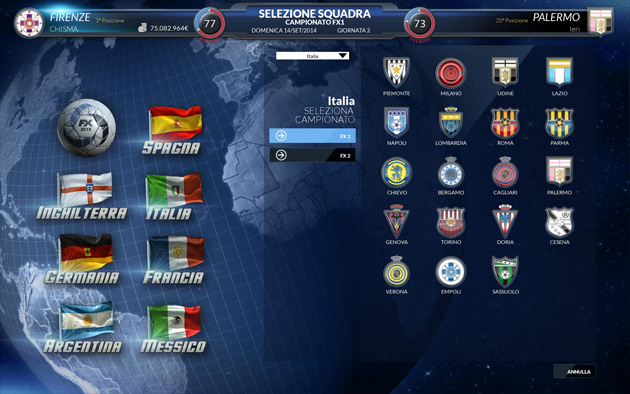 FX Calcio 2015 - Giochi - PC - Italiano - Calcio