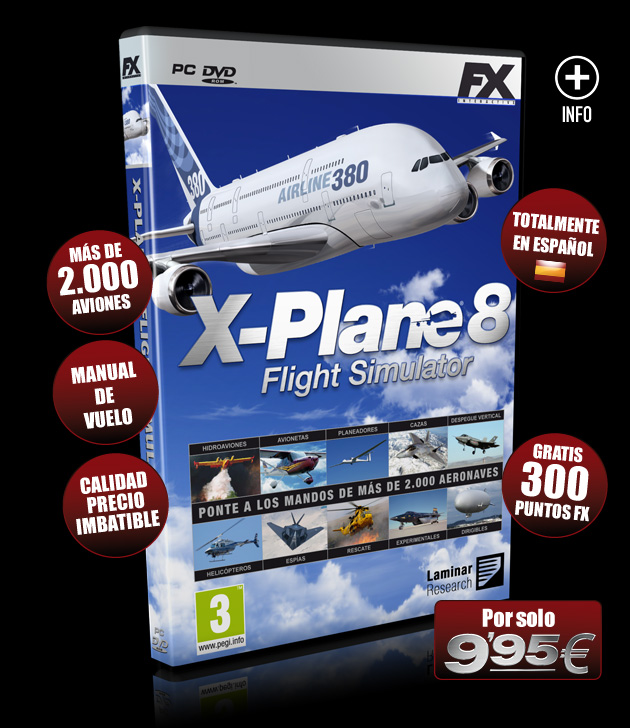 X-Plane 8 - Juegos - PC - Español - Simulador