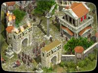 Las legiones Romanas salen de la ciudad